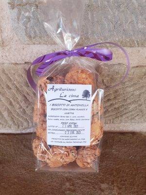 Biscotti corn flakes e uvetta